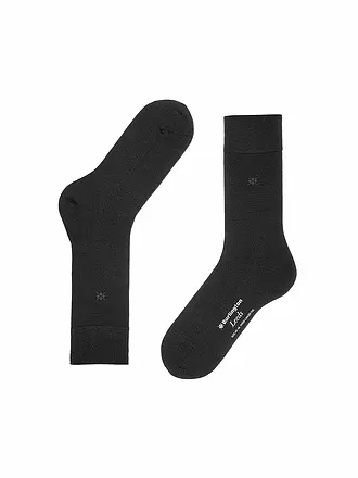 BURLINGTON | Herren Socken LEEDS 40-46 black | schwarz