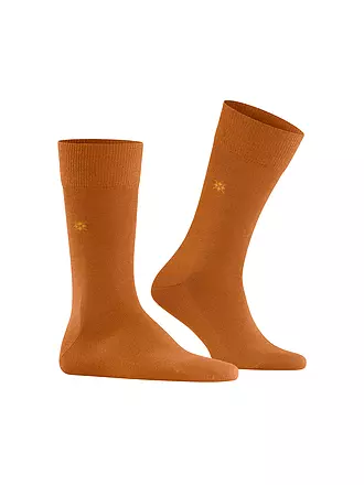 BURLINGTON | Herren Socken LEEDS asphalt mel | orange