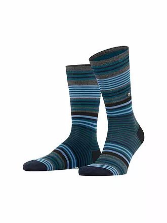 BURLINGTON | Herren Socken STRIPE 40-46 dark grey | blau