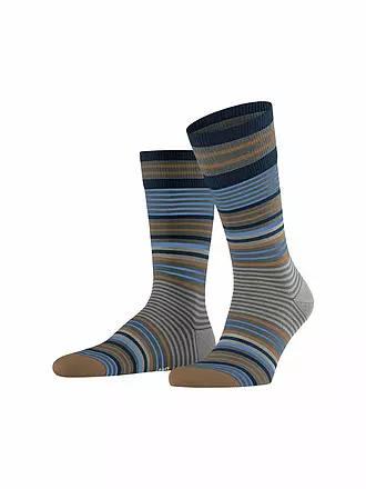 BURLINGTON | Herren Socken STRIPE 40-46 lagoon | olive