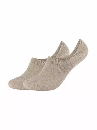 CAMANO | Füsslinge 2er Pkg COMFORT INVISIBLE light grey elange | beige