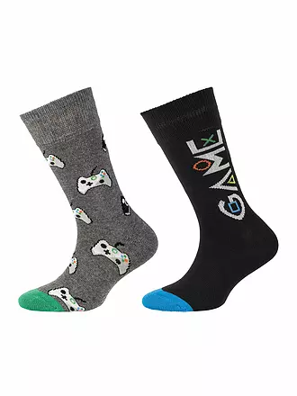 CAMANO | Jungen Socken 2er Pkg. Blue | grau