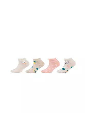 CAMANO | Mädchen Sneaker Socken 4er Pkg  white mix | creme