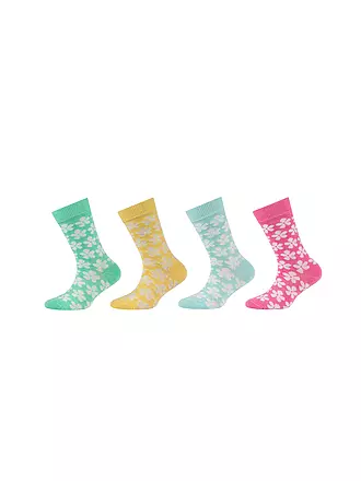 CAMANO | Mädchen Socken 4er Pkg. offwhite melange | bunt