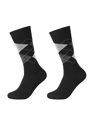 CAMANO | Socken 2-er Pkg. griffin | schwarz