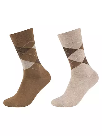 CAMANO | Socken 2-er Pkg. griffin | hellbraun