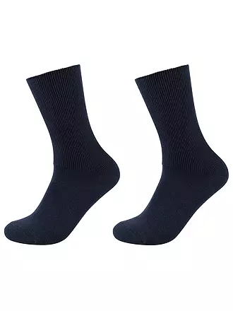 CAMANO | Socken 2er Pkg black | dunkelblau