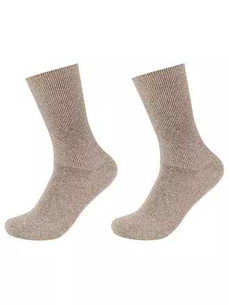 CAMANO | Socken 2er Pkg black | beige