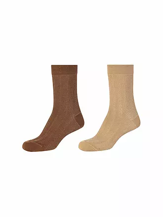 CAMANO | Socken 2er Pkg. winter sky | beige