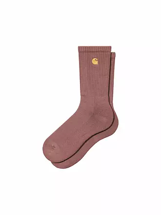 CARHARTT WIP | Socken CHASE white / gold | kupfer