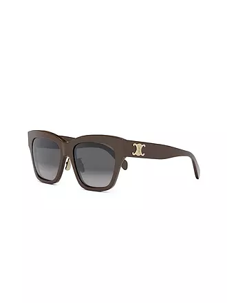 CELINE | Triomphe braune eckige Sonnenbrille | braun