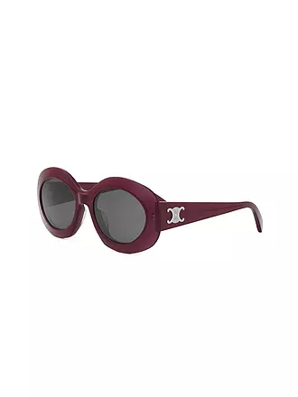 CELINE | Triomphe rote runde Sonnenbrille | schwarz