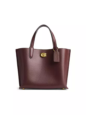 COACH | Ledertasche - Mini Tote Bag WILLOW TOTE 24 | dunkelrot