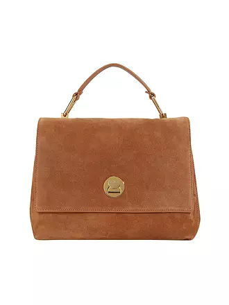 COCCINELLE | Ledertasche - Henkeltasche LIYA  SUEDE | olive