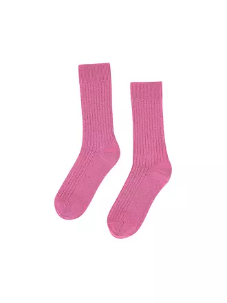 COLORFUL STANDARD | Socken MERINO WOOL 41-46 bubble gum pink | grün