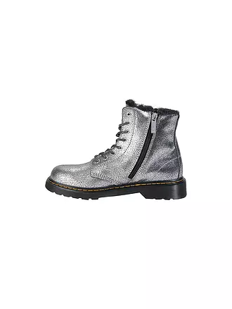 DR. MARTENS | Mädchen Schnürboots 1460 Y SERENA FOIL | silber