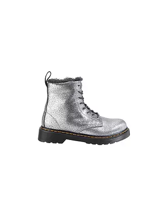 DR. MARTENS | Mädchen Stiefel 1460 J SERENA FOIL | silber