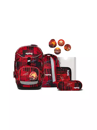 ERGOBAG | Schultaschen Set 6tlg. PACK AlarmBäreitschaft | rot