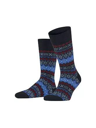 FALKE | Herren Socken ASPEN  dark navy | olive