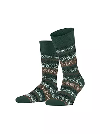 FALKE | Herren Socken ASPEN hunter green | schwarz