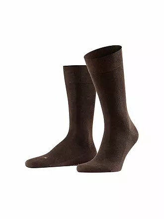 FALKE | Herren Socken Sensitive London brown | dunkelblau