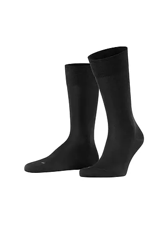 FALKE | Herren Socken Sensitive Malaga anthracite mel | schwarz