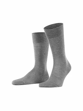 FALKE | Herren Socken Sensitive Malaga brown | hellgrau