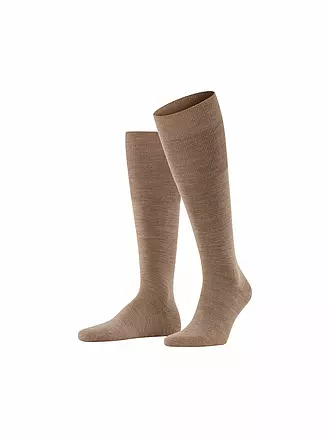 FALKE | Kniestrümpfe AIRPORT roan rouge | beige