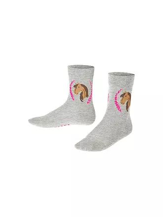 FALKE | Mädchen Socken gloss | hellgrau