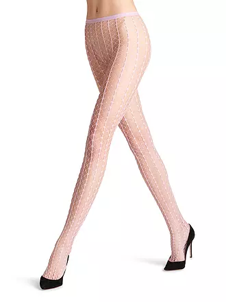 FALKE | Modestrumpfhose PARADISE NET black | rosa