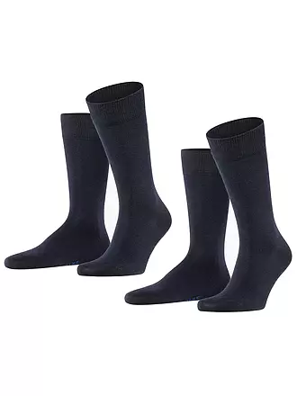 FALKE | Socken 2-er Pkg "Happy" (dark navy) | 