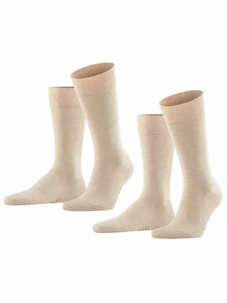 FALKE | Socken 2-er Pkg "Happy" (sand mel.) | 