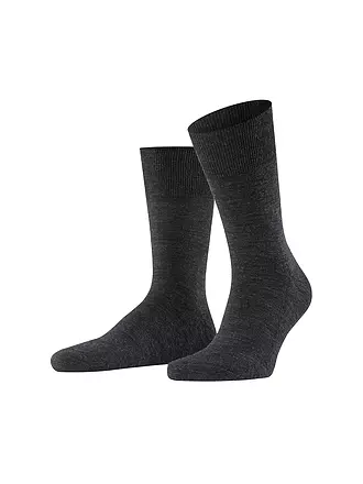 FALKE | Socken AIRPORT PLUS anthracite melange | schwarz