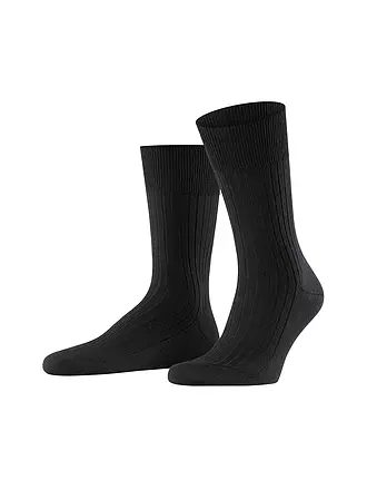 FALKE | Socken BRISTOL PURE anthracite mel. | schwarz