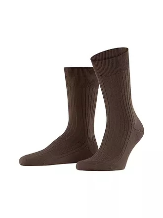 FALKE | Socken BRISTOL PURE black | braun