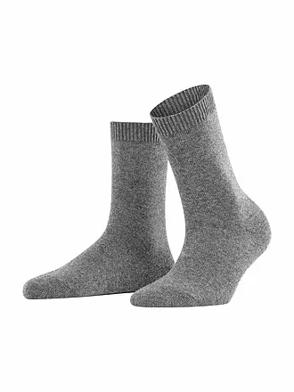 FALKE | Socken COSY WOOL amber | hellgrau