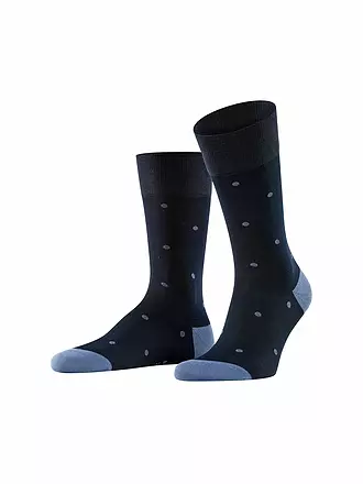 FALKE | Socken Dot anthracite mel. | blau