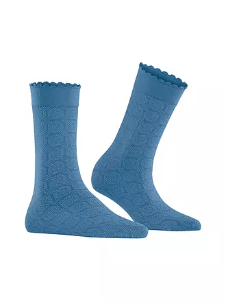 FALKE | Socken HOARDING HONEY terra | blau