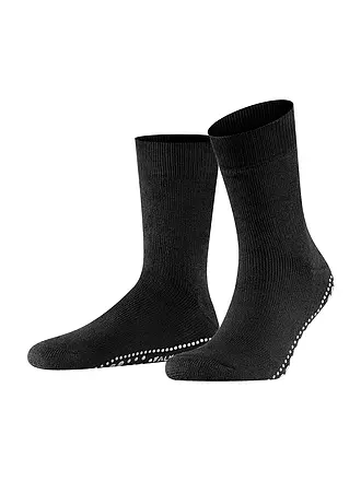 FALKE | Socken HOMEPADS 16500 anthracite mel. | schwarz