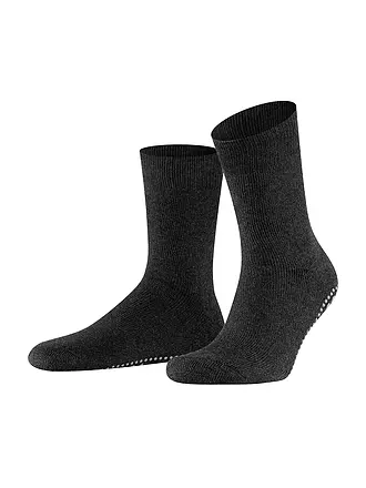 FALKE | Socken HOMEPADS 16500 anthracite mel. | schwarz