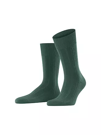 FALKE | Socken LHASA RIB brown | dunkelgrün