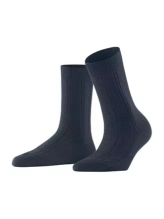 FALKE | Socken NEEDLEPOINT black | blau