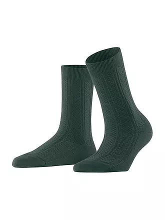 FALKE | Socken NEEDLEPOINT black | olive