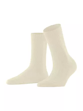 FALKE | Socken NEEDLEPOINT dark rock | creme