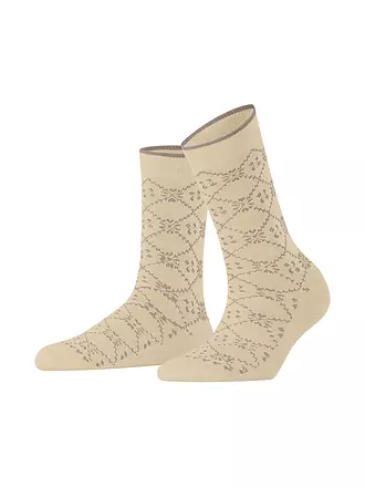 FALKE | Socken RETRO SENSATION cinnamon | creme