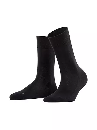 FALKE | Socken SENSITIVE LONDON black | hellgrau