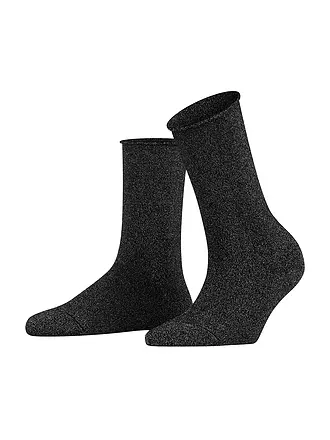 FALKE | Socken SHINY SO black | grau