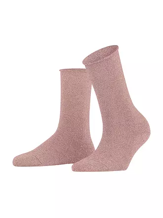 FALKE | Socken SHINY SO black | rosa