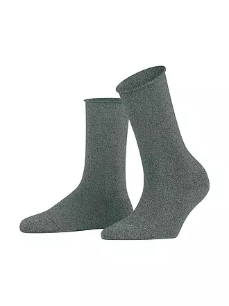 FALKE | Socken SHINY SO black | grau