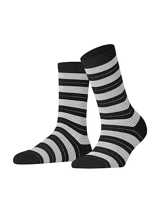 FALKE | Socken STRIPE UNIFORM black | beige